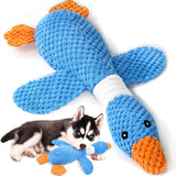 Upgraded Goose Indestructible Dog Toys for Aggressive Chewers Small Medium Large Breed, Crinkle Squeaky Plush Dog Puppy Chew Toys fo Duck Puppy Toys