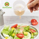 Pacote com 2 copos medidores de vidro para café expresso, xícaras de café expresso de 75 ml com alça, copo de shot para café expresso com boca em V, acessórios de vidro transparente para café expresso, jarra para espumar leite 