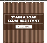 Paradigms Interiors Clear Shower Curtain Liner Light Weight PEVA, Shower Liner 72x72 Inches, Waterproof, No Chemical Smell with 12 Rust Proof Metal Grommets Holes for Bathroom Shower Curtain