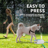 Fonte de água potável para cães ao ar livre, aspersor para cães, pedal de água para cães ativado por pata, fonte de água para cães ao ar livre