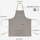 2 Pack Kitchen Cooking Aprons, Adjustable Bib Soft Chef Apron with 2 Pockets for Men Women
