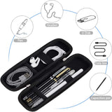 Small Pencil Case Holder for Pencils,Hard Pen Case for Executive Fountain Pens,Ballpoint Pens-Black