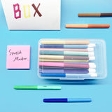 Large Capacity Clear Pencil Case, Plastic Pencil Boxes Stackable Design, Supply Boxes for s Boys School Classroom,1 Pack