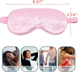 Sleep Mask 4 Pack Silk Eye Cover Soft Satin Blindfold Elastic Strap Night Eyeshade Travel Nap for Women Men