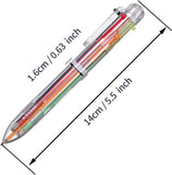 12 Pack 0.5mm 6-in-1 Multicolor Ballpoint Pen,6-Color Retractable Ballpoint Pens for Office School Supplies Students ren Gift,s Party Favors