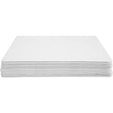 White Quarter Cake Sheet 13.75” x 9.75” Cake Board Sturdy Rectangle Greaseproof Pad Full 15 Pk Boards (15, White)