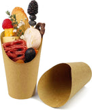 50 unidades de suporte para batatas fritas, copos descartáveis ​​de papel para batatas fritas de 12 onças, copos de charcutaria para todas as ocasiões (12 onças) 