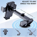 Phone Holder Car Mount for iPhone[Powerful Suction]Phone Mount for Car Dashboard Windshield Air Vent Universal Accessories[Thick Cases Friendly]Automobile Cell Phone Holder Fit Smartphone