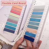 Sticky Tabs 1200 Pcs Sticky Book Tabs Colorful Annotation Tabs, Writable Transparent Sticky Notes Page Sticky Notes for School Supplies and Office Supplies (6 Sheets)