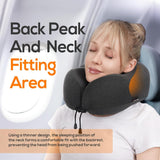 Travel Pillow Pure Memory Foam Neck Pillow, Comfortable & Breathable Cover, Machine Washable, Airplane Travel Kit with 3D Contoured Eye Masks, Earplugs, and Luxury Bag, Standard (Black)