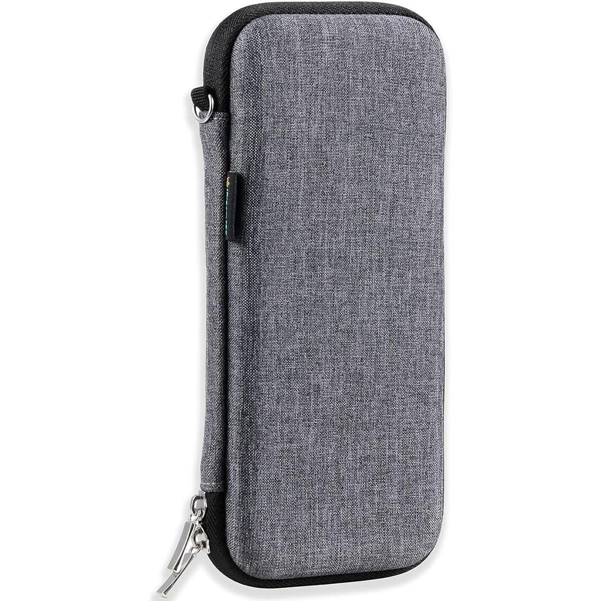 Estojo rígido para lápis atualizado para adultos, estojo durável para caneta com zíper - preto 