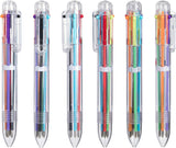 12 Pack 0.5mm 6-in-1 Multicolor Ballpoint Pen,6-Color Retractable Ballpoint Pens for Office School Supplies Students ren Gift,s Party Favors