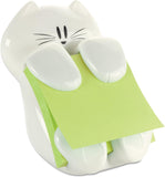 Pop-up Note Dispenser, Cat design, 3x3 in, 1 Dispenser/Pack