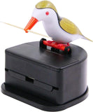 Little bird toothpick dispenser, creative push-type toothpick bird dispenser, toothpick holder. (black)