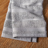 Kitchen Towel 4-Pack Set, Cotton, Grey/White, 16"x26"