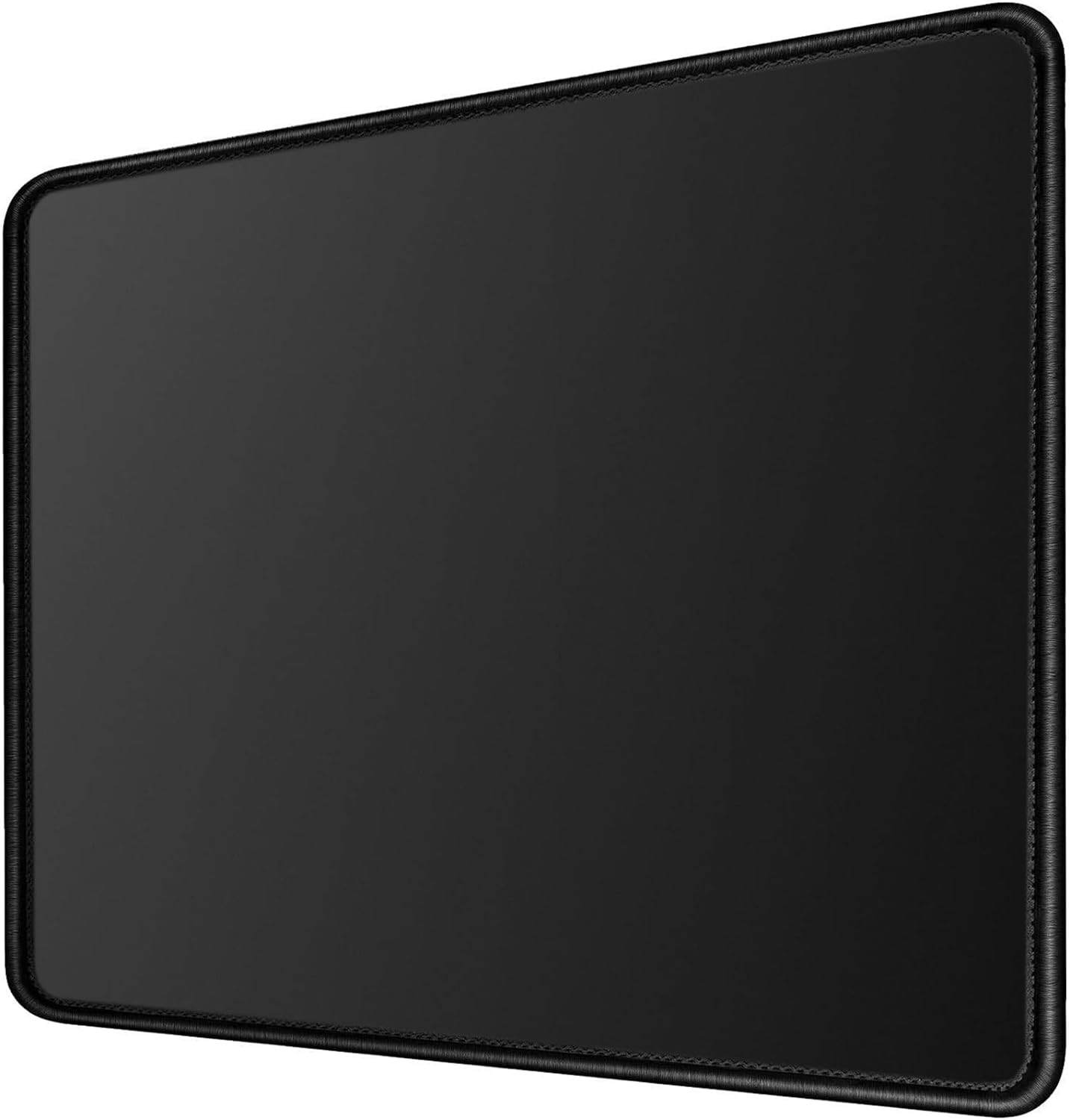 Mouse Pad Preto 11 x 8 3/4 x 1/8 pol. Mouse Pad Básico Grande com Bordas Costuradas e Base de Borracha Antiderrapante, À Prova D'Água 