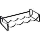Suporte para vinho empilhável de mesa, preto 