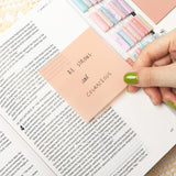 Transparent Sticky Notes, Set of 4 Pads 3''x3” Clear Sticky Tabs, Translucent Page Flags, Planner Accessories
